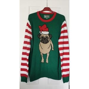 Jolly pug Christmas sweater